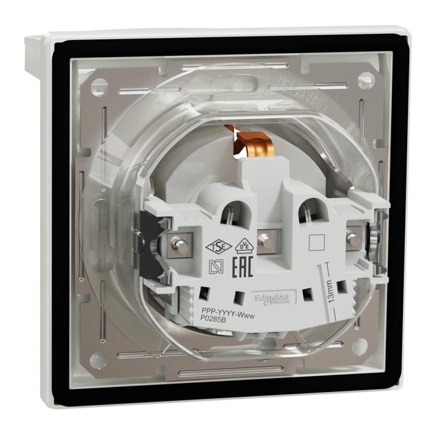 Розетка Schneider Electric ASFORA з кришкою IP44, біла (EPH3100321) - зображення 7