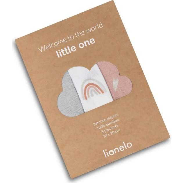 Пелюшки для малюків Lionelo Rainbow Bamboo Box Multicolor (LO-RAINBOW BAMBOO BOX MULTICOLOR) - picture 7