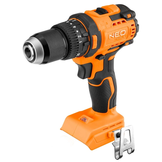 Шуруповерт Neo Tools Energy+ 18V, бесщеточный, 95Нм, 0-320/0-1700об/мин 1.2кг (без АКБ и ЗУ) (04-619) - изображение 6