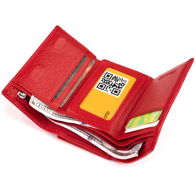 Портмоне ST Leather Из кожи Красное (19335) - изображение 5