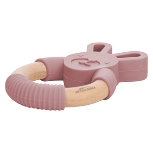 Прорізувач FreeON силіконовий зайчик, рожевий (49485) зображення 1