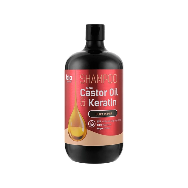 Шампунь Bio Naturell Black Castor Oil & Keratin 946 мл (8588006041385) - изображение 1