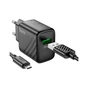 Зарядное устройство HOCO CS21A Rich USB QC3.0 + cable USB to Micro 5P Black (6942007609890) - уменьшенное изображение 4