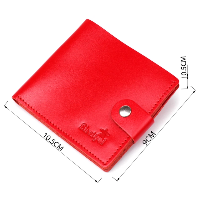 Кошелек Shvigel Кожаный Красный (16215) - изображение 3