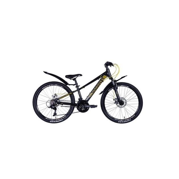 Велосипед Discovery Qube Vbr 24" 11,5" AL 2024 Чорно-жовтий (OPS-DIS-24-356) - изображение 1