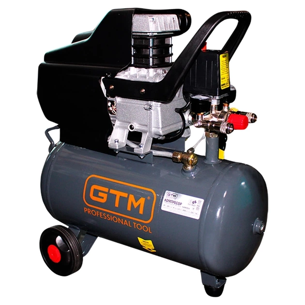 Компресор GTM 24л, 220л/хв, 1,8кВт, 8бар, 220В (KABM2024) - picture 1