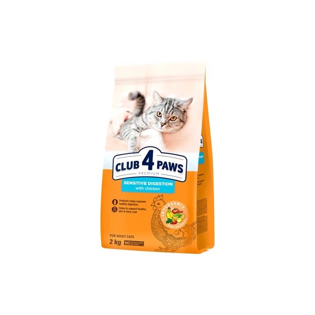 Сухой корм для кошек Club 4 Paws Premium чувствительное пищеварение 2 кг (4820215368773) - изображение 1
