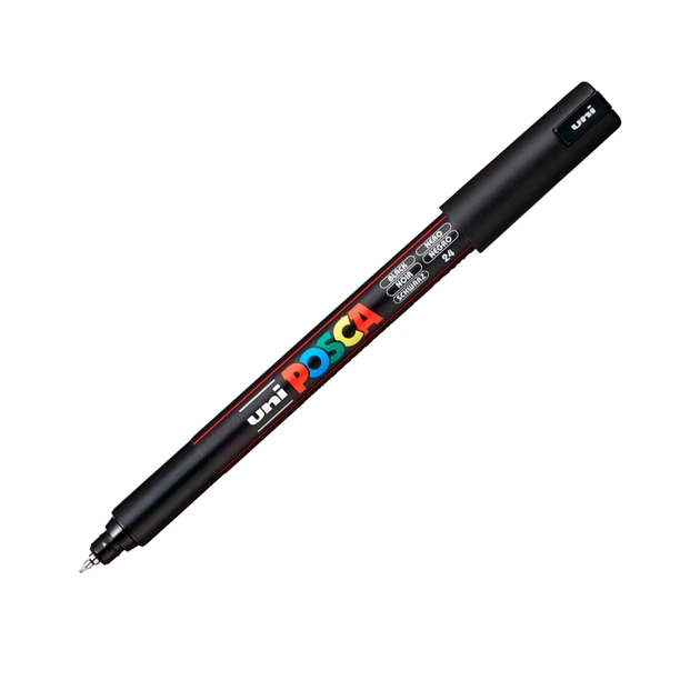 Маркер UNI Posca PC- 1MR 0.7 мм Чорний (PC-1MR BLACK(N)) - зображення 1