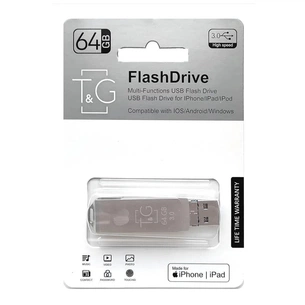 USB флеш накопичувач T&G 64GB 004 Metal Series USB 3.0/Lightning (TG004IOS-64G3) зображення 1