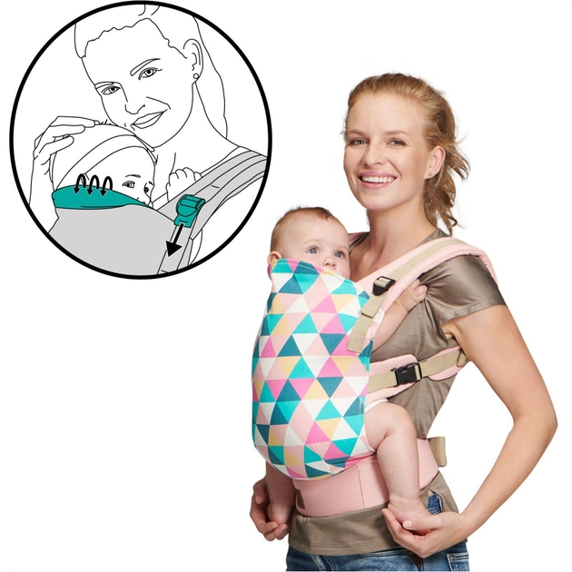 Рюкзак-переноска Kinderkraft Nino Pink (5902533909209) - picture 3