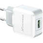 Зарядний пристрій Grand-X USB 5V 2,1A White + cable USB -> micro USB, Cu (CH-03UMW) - зменшене зображення 2