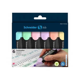 Набір маркерів Schneider JOB текстових 150, 6 пастельні кольори в блістері (S115097) зображення 1