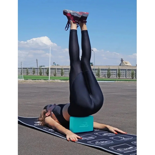 Блок для йоги PowerPlay Yoga Brick EVA 2 шт Мятні (PP_4006_Mint_2in) - picture 8