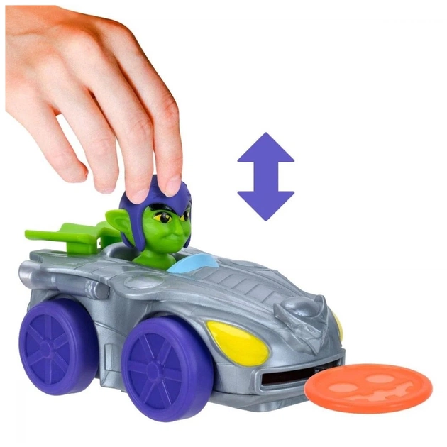 Машина Spidey Little Vehicle Disc Dashers Green Goblin W1 Гоблін (SNF0011) - picture 4