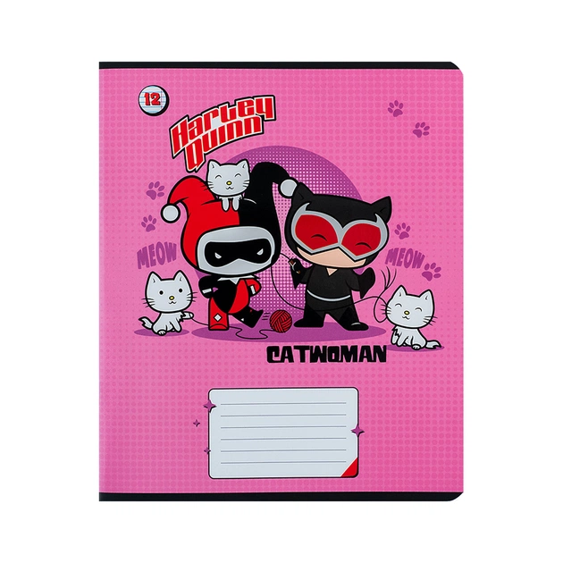 Зошит Kite DC Comics 12 аркушів, лінія (DC24-234) - picture 8