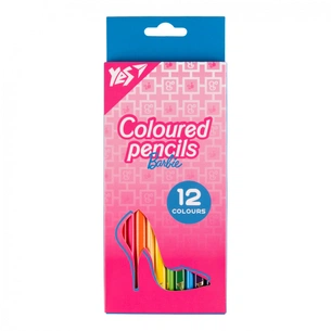 Олівці кольорові Yes 12 кол Barbie рожевий (290719) зображення 1
