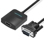 Адаптер Vention VGA-HDMI, 0.2 m, со звуком и питанием (ACNBB) - уменьшенное изображение 1
