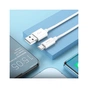 Дата кабель USB 2.0 AM to USB-C 1.0m Magic silicone X87 white HOCO (6931474783240) - зменшене зображення 5