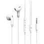 Навушники ColorWay 3.5 mm Wired Earphone Sound Wave White (CW-WD04WT) - зменшене зображення 1