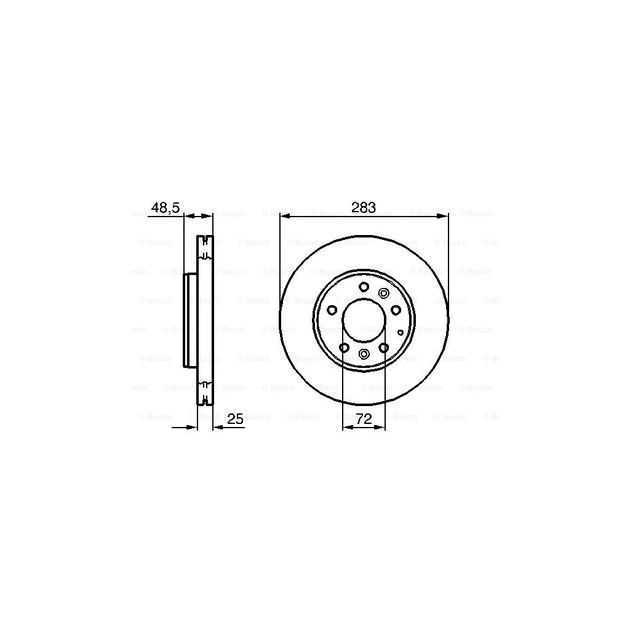 Тормозной диск Bosch 0 986 479 132 - изображение 5