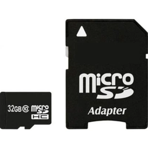 Карта пам'яті eXceleram 32Gb microSDHC class 10, UHS-I, с адаптером SD (MSD3210A) зображення 1
