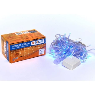 Гірлянда Delux ICICLE С 75LED 2х0.7 м синій/прозорий IP20 (90017984) зображення 1