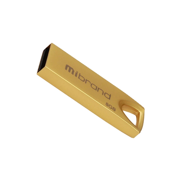 USB флеш накопичувач Mibrand 8GB Taipan Gold USB 2.0 (MI2.0/TA8U2G) - зображення 1