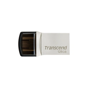 USB флеш накопичувач Transcend 128GB JetFlash 890 Silver USB 3.1/Type-C (TS128GJF890S) зображення 1