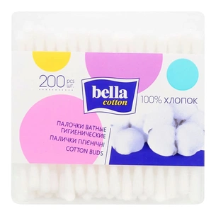 Ватні палички Bella Cotton 200 шт. (5900516400040) зображення 1