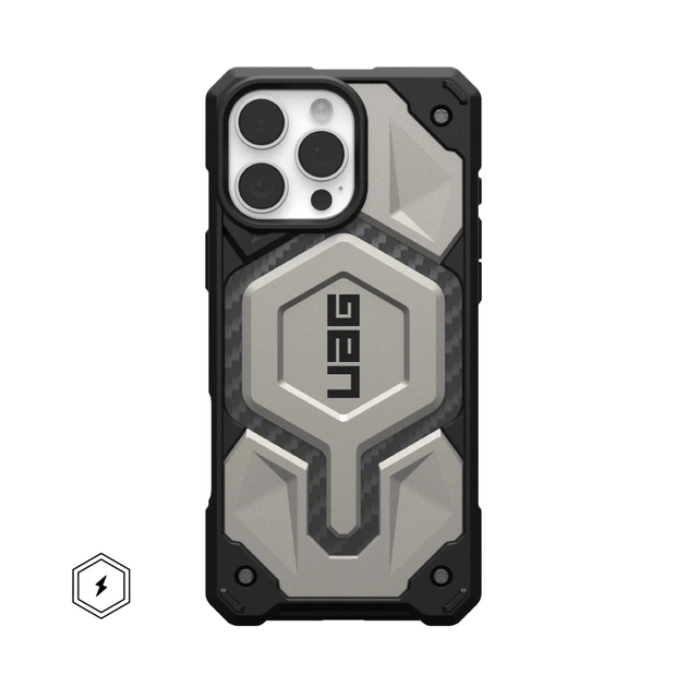 Чохол до мобільного телефона UAG iPhone 16 Pro Max Monarch Pro Magsafe Titanium (114457113636) - изображение 1