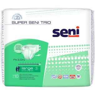 Підгузки для дорослих Seni Super Trio Large 10 шт (5900516691714) зображення 1