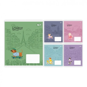 Зошит Yes Stay lovely А5 12 аркушів коса лінія (768767) зображення 1