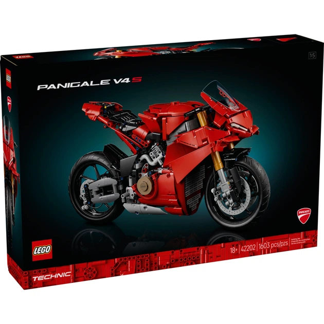Конструктор LEGO Technic Мотоцикл Ducati Panigale V4 S (42202) - зображення 1