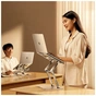 Підставка до ноутбука RTAKO RS-CP75D 3-Level Rotation Laptop Stand Silver (6930539537293) - зменшене зображення 6