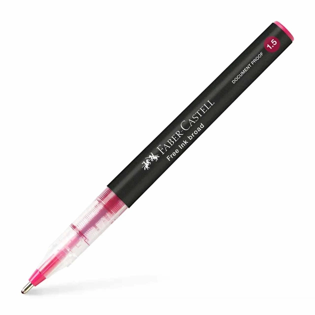 Роллер Faber-Castell Free Ink rollerball, цвет чернил темно-красный, 1,5 мм, одноразовый (31340) - изображение 1