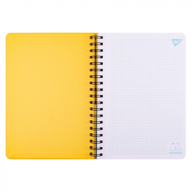 Блокнот Yes 2 в 1 В5 В7 80 арк 20 арк подвійна спіраль Line Friends Sally клітинка (151780) - зображення 4
