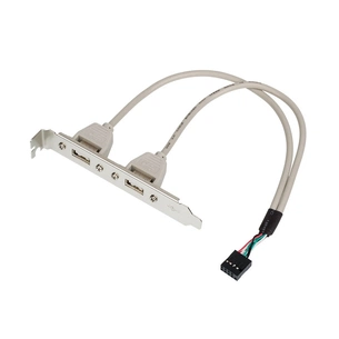 Кабель для передачі даних косичка (для системної плати), 2xUSB 2.0 Atcom (15257) picture 1