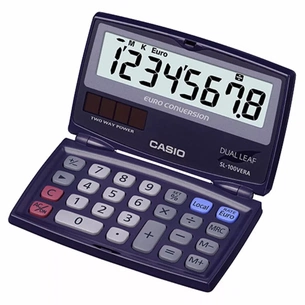 Калькулятор Casio SL-100VERA-WA-E, чорний (CALC-CAS-SL-100VERA) зображення 1