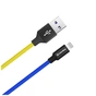 Дата кабель USB 2.0 AM to Lightning 1.0m National ColorWay (CW-CBUL052-BLY) - зменшене зображення 2
