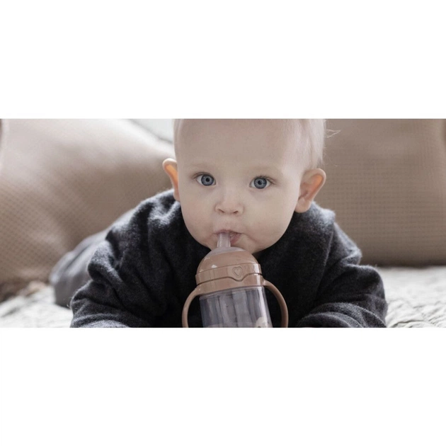 Поїльник-непроливайка Lovi з трубочкою та обтяжувачем 150 мл - коричнева (35/363) - изображение 5