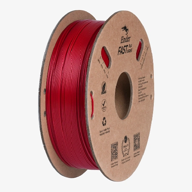 Пластик для 3D-принтера Creality PLA Fast, Ender, 1.75мм, red fire, 1кг (3301010432) - зображення 1