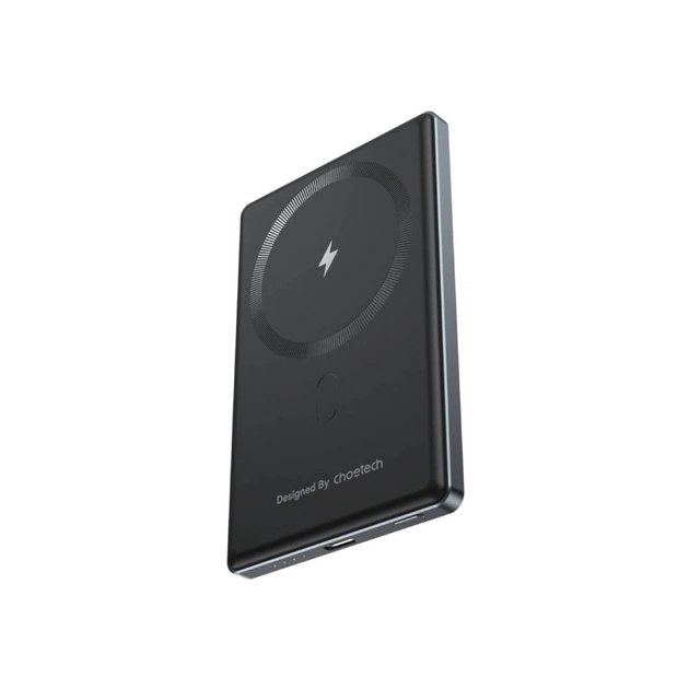 Батарея универсальная Choetech Magnetic Wireless 5000mAh, 20W, PD, Qi-15W, Black (B738-CCBK) - изображение 1