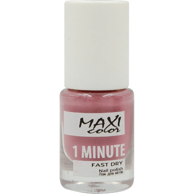 Лак для нігтів Maxi Color 1 Minute Fast Dry 043 (4823082004522) - picture 1
