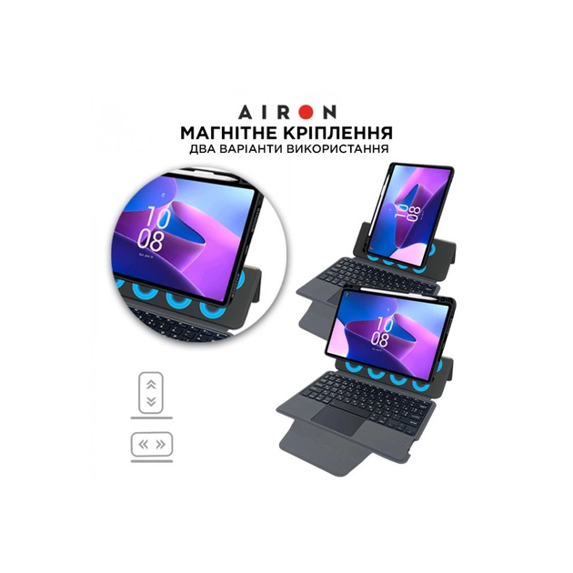 Чохол до планшета AirOn Premium Lenovo Tab M10 Plus 3Gen 2022 10.6" with Keyboard (4822352781100) - picture 8