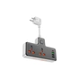 Мережевий фільтр живлення HOCO AC12A, 2 роз, 3 USB. USB-C, 30W, 1м, Black (AC12AB) - зменшене зображення 1