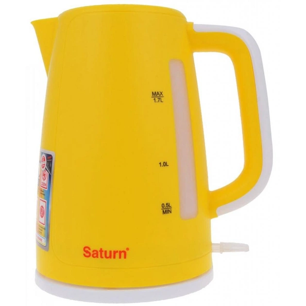 Електрочайник Saturn ST-EK8435 White/Yellow - изображение 1