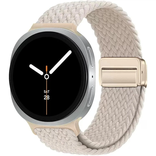 Ремінець до смарт-годинника Armorstandart Braided Solo Loop для Samsung Watch 8 / 8 Classic (20x113 mm) Starlight (ARM87357) - зображення 1