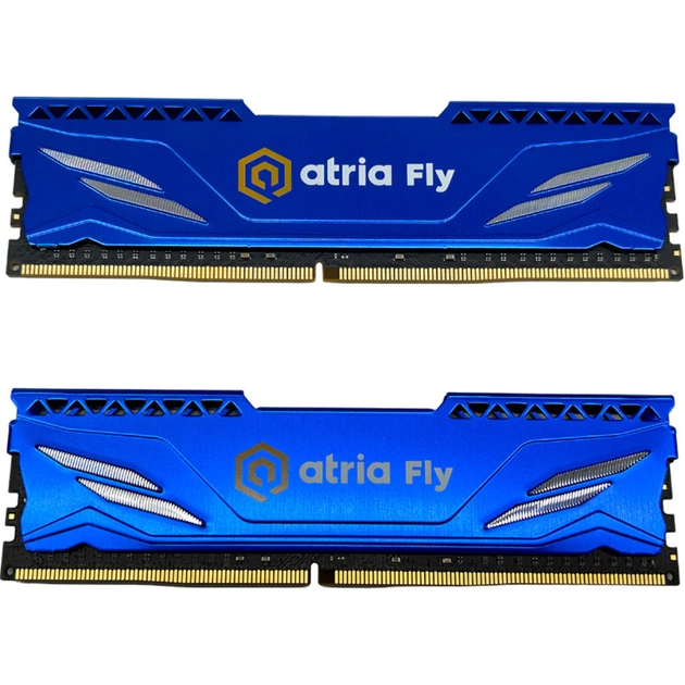 Модуль пам'яті для комп'ютера DDR4 32GB (2x16GB) 3200 MHz Fly Blue ATRIA (UAT43200CL18BLK2/32) - изображение 1