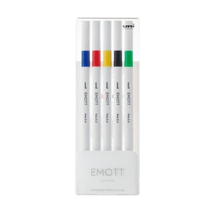 Лайнер UNI набір Emott Vivid Color 0.4 мм 5 кольорів (PEM-SY/5C.01VC) зображення 1