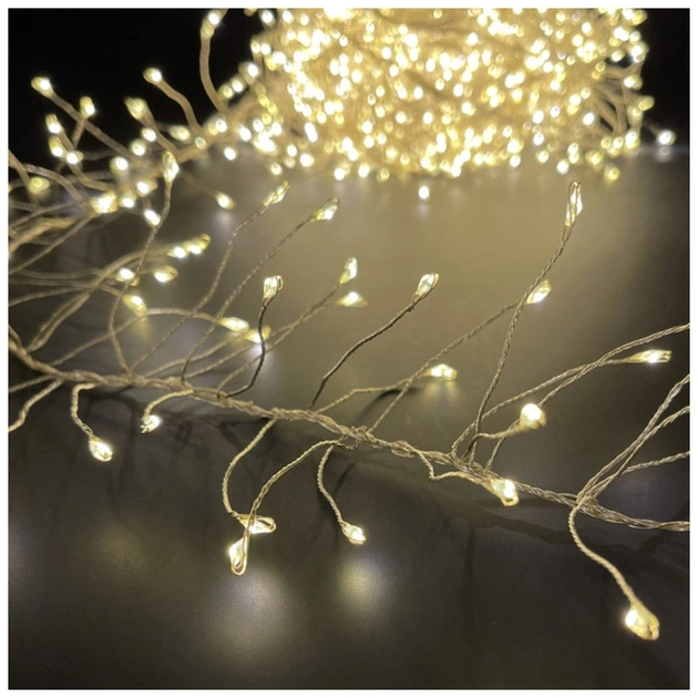 Гірлянда ColorWay Кластер LED 200 6 м 8 функцій Мідна струна Теплий колір 220 V (CW-G-200L6VC) - picture 4